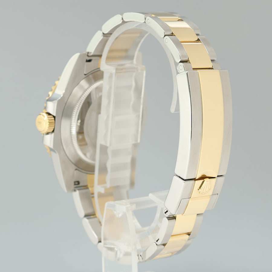 MINT 2023 CPO PAPERS Rolex Submariner Blue Ceramic 116613LB Two Tone Yellow Gold Watch Box