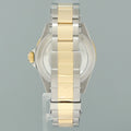 MINT Rolex Submariner 16613 Two Tone Gold Silver Serti Diamond Gold Buckle Watch Box