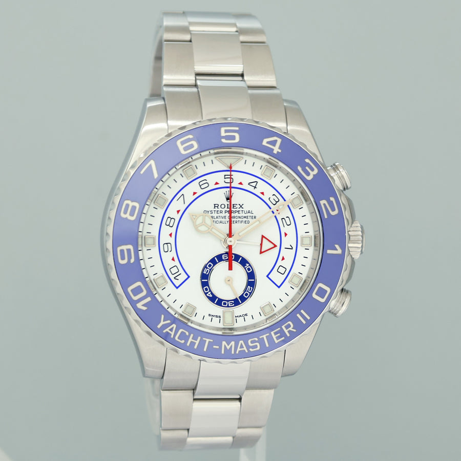 2026 RSC PAPERS MINT Rolex Yacht-Master 2 MERC HANDS Steel 44mm Blue 116680 Watch