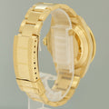 MINT Rolex 16618 Submariner Yellow Gold Blue Champagne Serti Diamond Watch Box