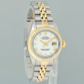 MINT Ladies Rolex DateJust 26mm 69173 White Roman Two Tone Yellow Gold Jubilee Watch