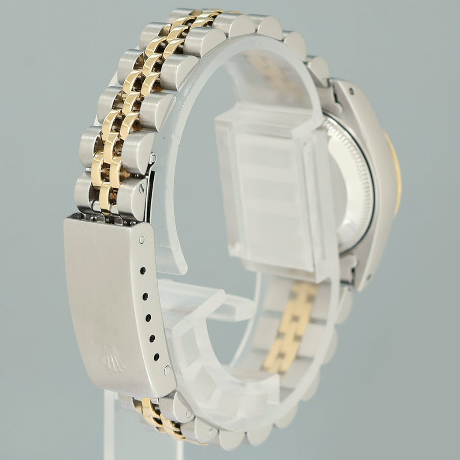 MINT Ladies Rolex DateJust 26mm 69173 White Roman Two Tone Yellow Gold Jubilee Watch