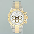 MINT Rolex Daytona 16523 Zenith Two Tone Yellow Gold White Stick Watch Box