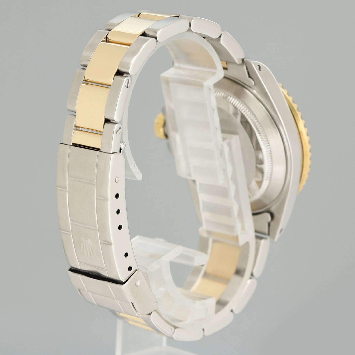 Rolex Submariner 16613 Two Tone Gold Champagne Serti Diamond Watch Box