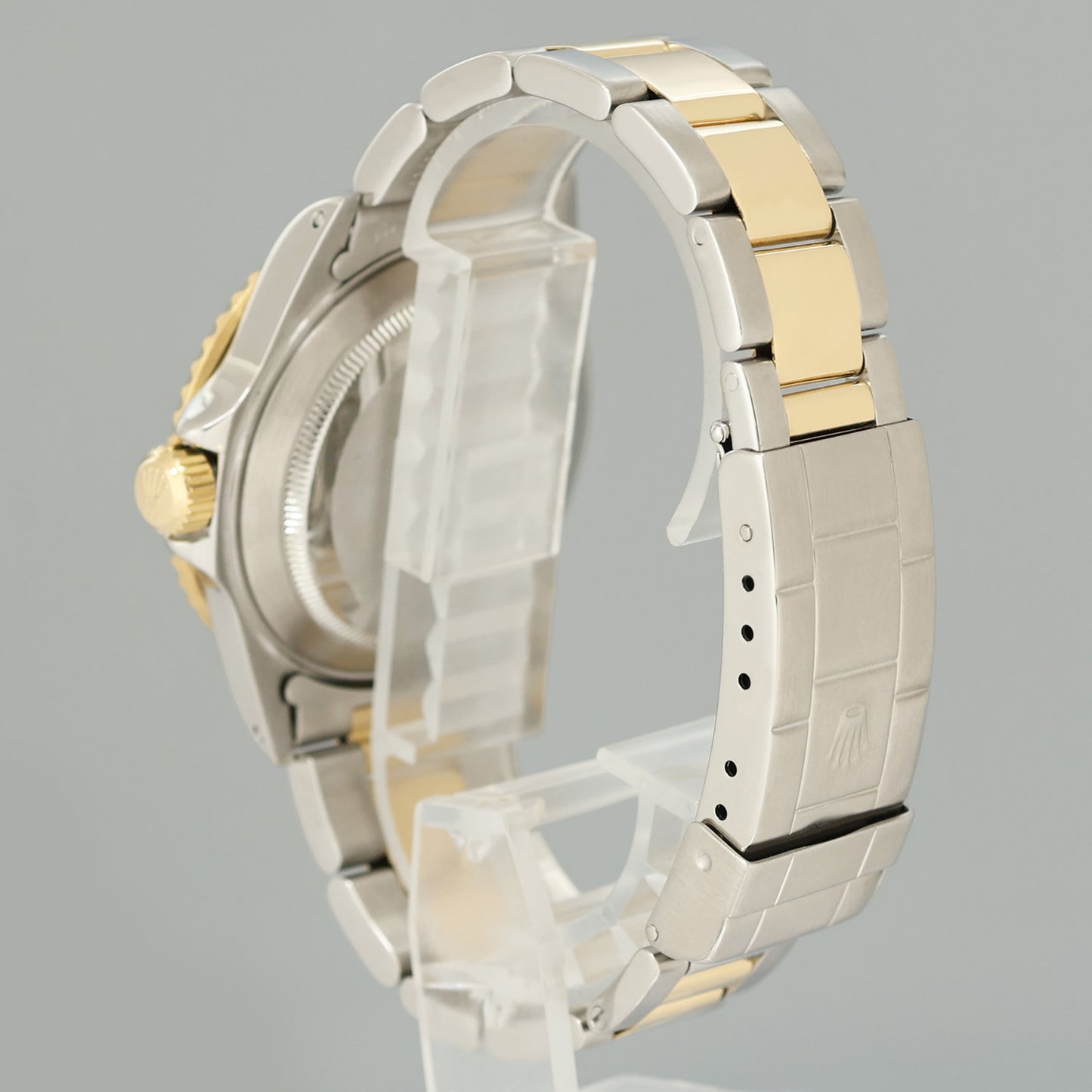 Rolex Submariner 16613 Two Tone Gold Champagne Serti Diamond Watch Box