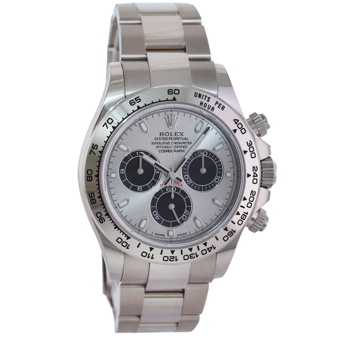 2026 RSC PAPERS Rolex Daytona Ghost Panda Silver Chrono 116509 White Gold Watch Box