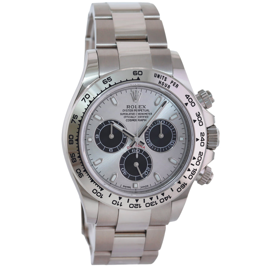 2026 RSC PAPERS Rolex Daytona Ghost Panda Silver Chrono 116509 White Gold Watch Box