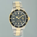 2001 GOLD BUCKLE Rolex Submariner 16613LN Gold Two Tone Black Watch Box