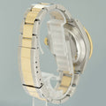 2001 GOLD BUCKLE Rolex Submariner 16613LN Gold Two Tone Black Watch Box