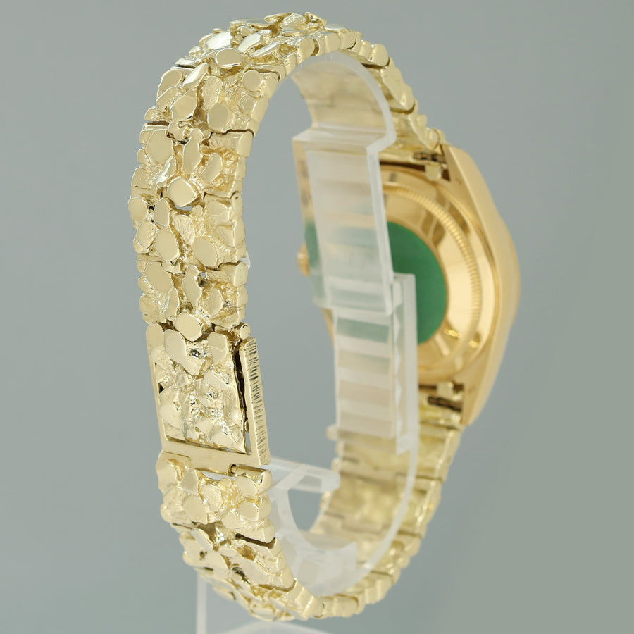 Rolex 18238 President Day-Date Champagne Nugget Double Quickset Yellow Gold Watch