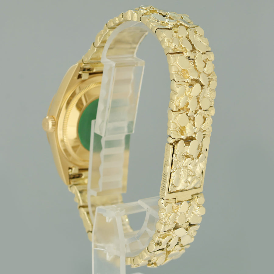 Rolex 18238 President Day-Date Champagne Nugget Double Quickset Yellow Gold Watch