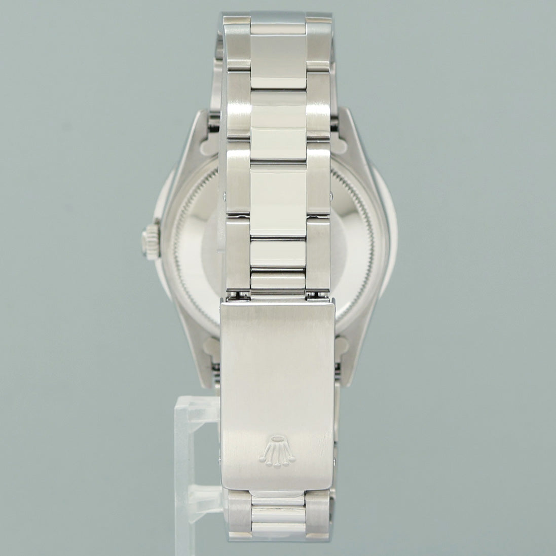 MINT Rolex Air-King 14000 Diamond Mother of Pearl Dial 34mm Steel Watch Box