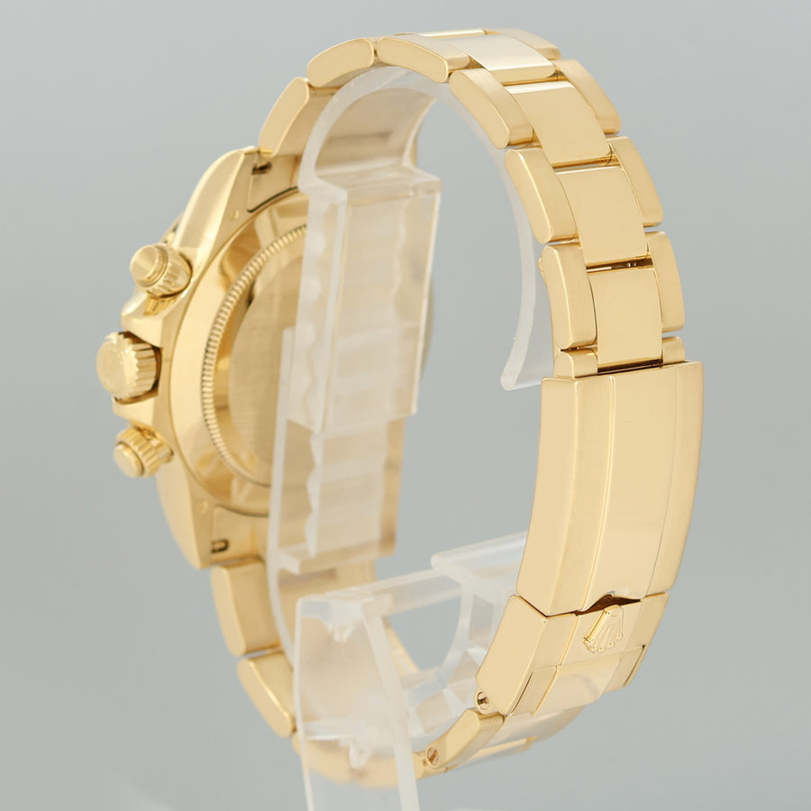 2025 ROLEX CPO PAPERS GREEN DAYTONA Rolex 116508 Yellow Gold John Mayer Watch