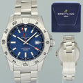 PAPERS MINT Breitling Avenger Automatic GMT 44mm Blue Dial Men's Watch A32320101C1A1