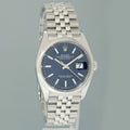 2025 NEW PAPERS Rolex 126200 DateJust 36mm Blue Stick Steel Jubilee Band Watch