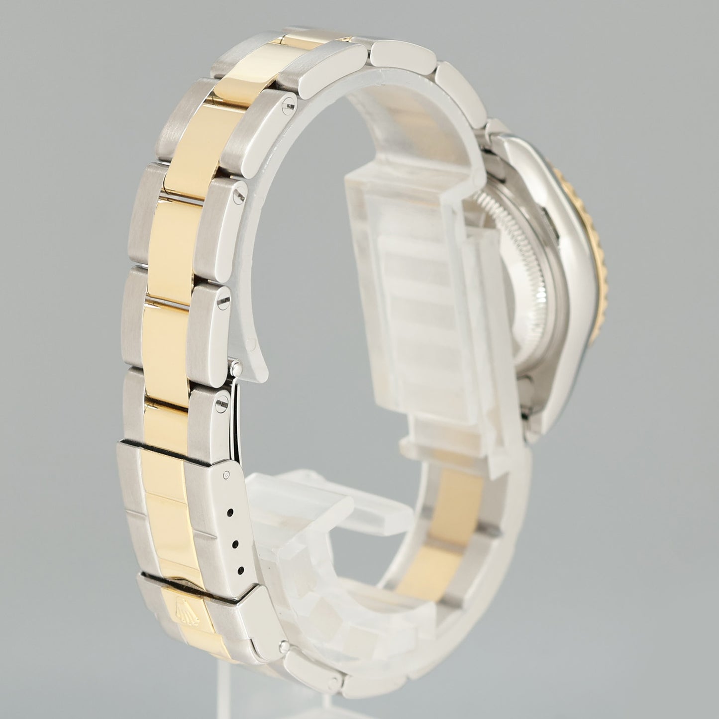 MINT Ladies Rolex Yacht-Master 169623 Two Tone Yellow Gold Dark Mother of Pearl Watch