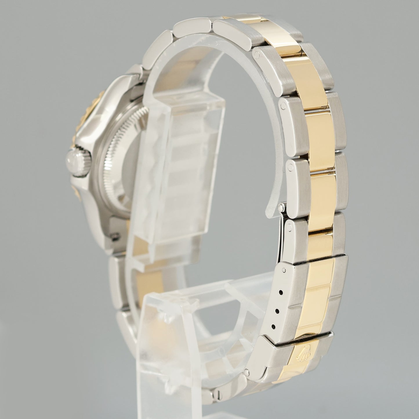 MINT Ladies Rolex Yacht-Master 169623 Two Tone Yellow Gold Dark Mother of Pearl Watch