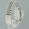 MINT Rolex DateJust 16014 Blue Diamond Bezel Jubilee Band 36mm Watch Box