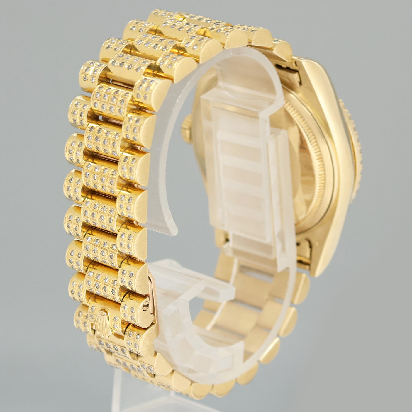 Rolex DateJust 36mm 16018 Yellow Gold Mother of Pearl Diamond President Watch Box