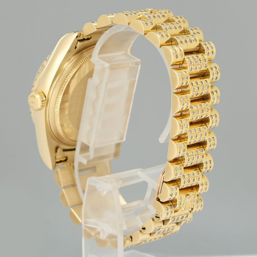 Rolex DateJust 36mm 16018 Yellow Gold Mother of Pearl Diamond President Watch Box