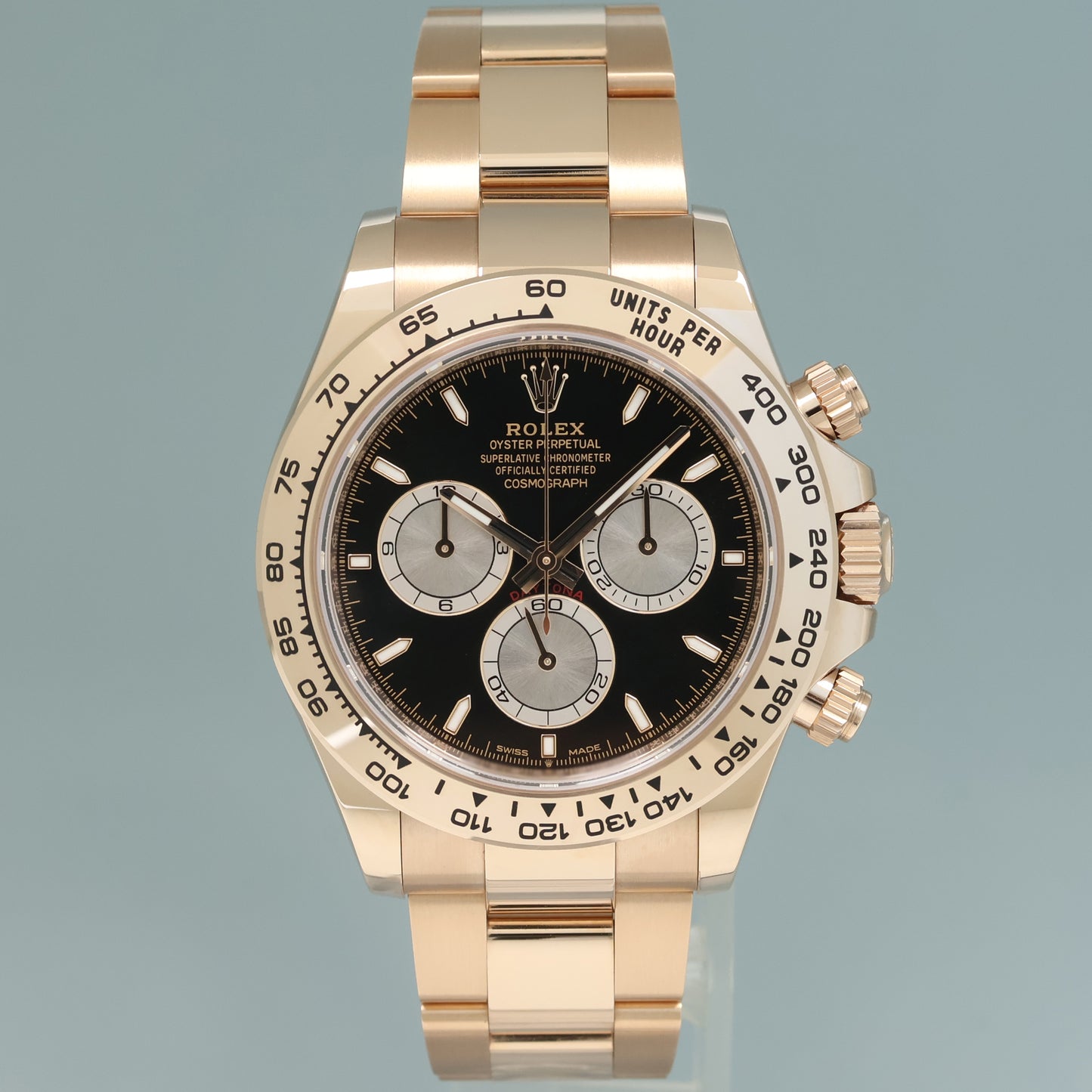 2024 NEW PAPERS Rolex Daytona Cosmograph 40mm Rose Gold Black 126505 Watch Box