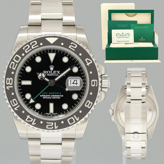 2024 CPO PAPERS Rolex GMT Master II 116710LN Steel Ceramic Black 40mm Watch Box