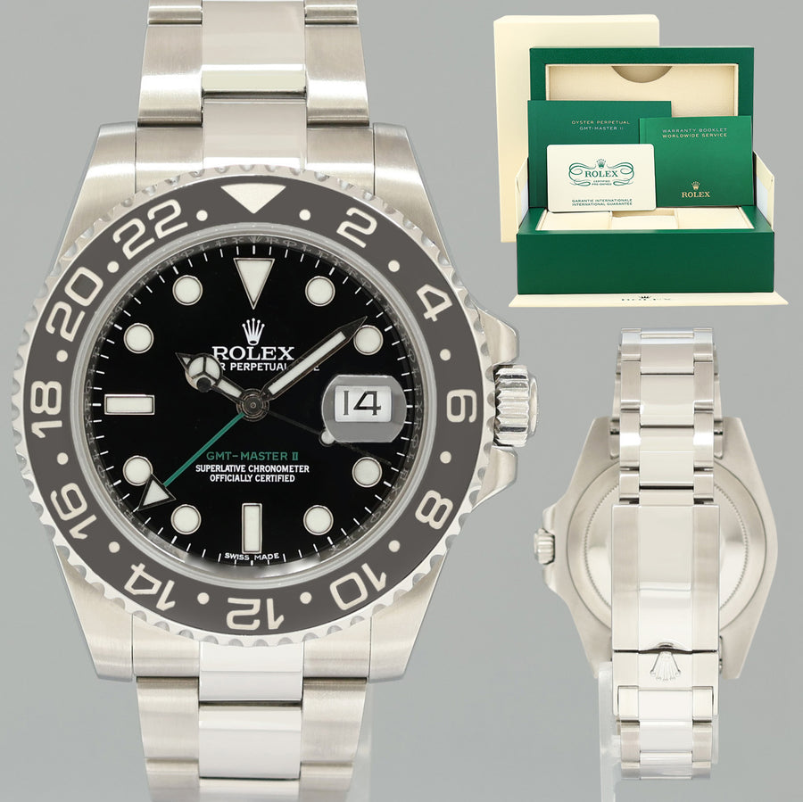 2024 CPO PAPERS Rolex GMT Master II 116710LN Steel Ceramic Black 40mm Watch Box