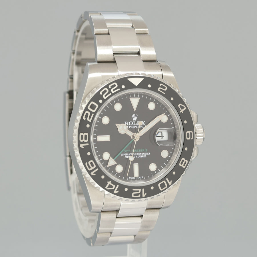 2024 CPO PAPERS Rolex GMT Master II 116710LN Steel Ceramic Black 40mm Watch Box