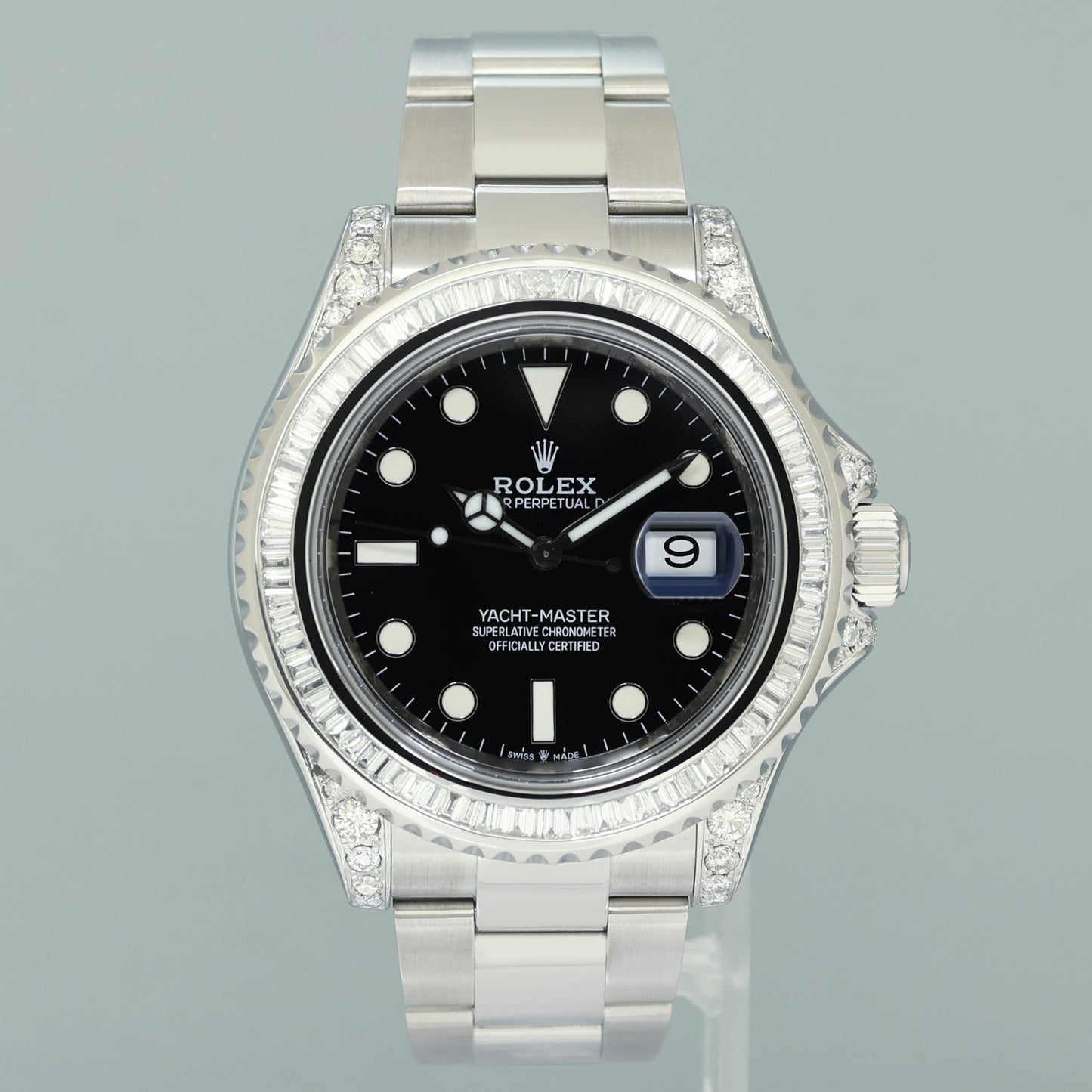 DIAMOND MINT 2010 Rolex Yacht-Master 116622 Steel 40mm Black Dial Watch Box