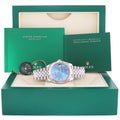 2023 MINT Rolex DateJust 41 41mm Blue Roman Jubilee Fluted 126334 Watch Box