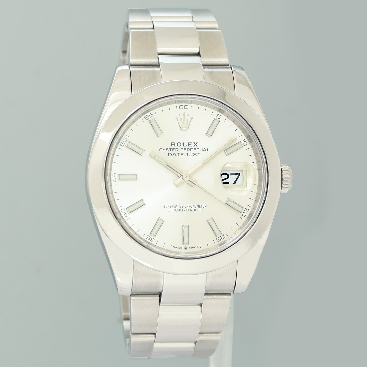 2025 MINT CPO PAPERS Rolex DateJust 41 Steel 126300 Silver Dial Oyster 41mm Watch Box