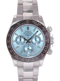 2022 MINT Rolex Daytona 116506 Platinum Glacier Blue Diamond Baguette Watch Box