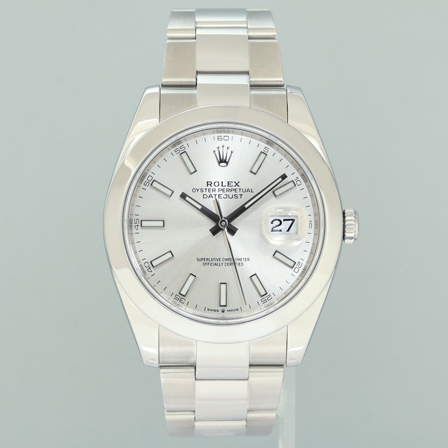 2025 MINT CPO PAPERS Rolex DateJust 41 Steel 126300 Silver Dial Oyster 41mm Watch Box