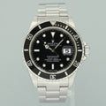 MINT 2012 Rolex 16610LN Submariner Date Stainless Steel Black Watch Box
