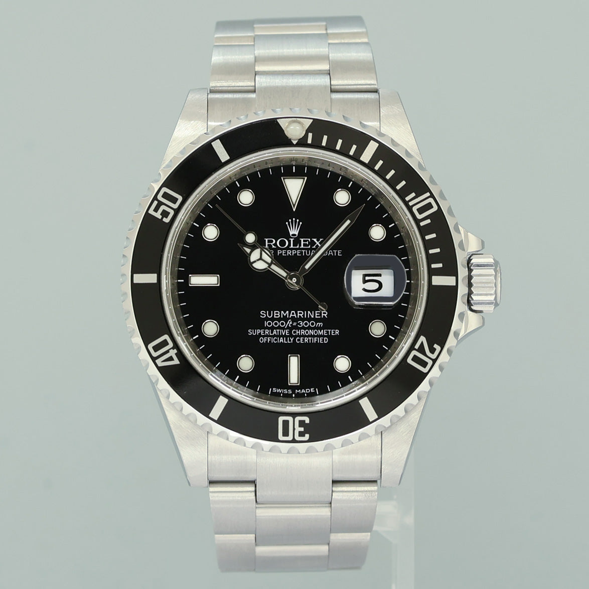 MINT 2012 Rolex 16610LN Submariner Date Stainless Steel Black Watch Box