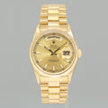 2021 RSC PAPERS Rolex President Day-Date Champagne 18238 Double Quick Gold Watch