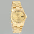 2021 RSC PAPERS Rolex President Day-Date Champagne 18238 Double Quick Gold Watch