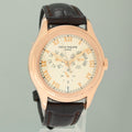 PAPERS MINT Patek Philippe Rose Gold Annual Calendar 5035R White Roman 37mm Watch
