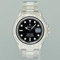 2018 MINT PAPERS Rolex Yacht-Master 116622 Steel Diamond Baguette 40mm Watch Box