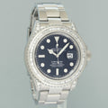 2018 MINT PAPERS Rolex Yacht-Master 116622 Steel Diamond Baguette 40mm Watch Box