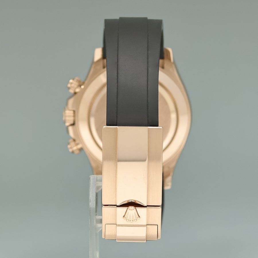 2021 MINT Rolex Oysterflex Daytona 116515LN Rose Gold Black Dial Ceramic Watch Box