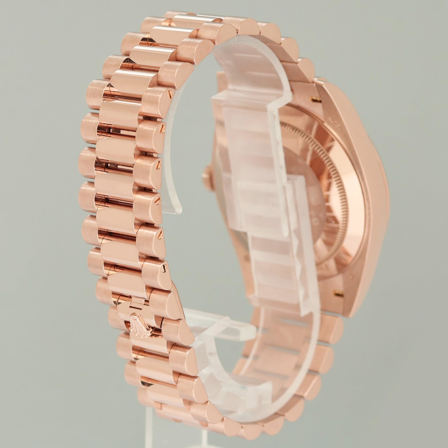 2026 NEW PAPERS Rolex President 40mm Rose Gold Green Ombre 228235 Watch Box