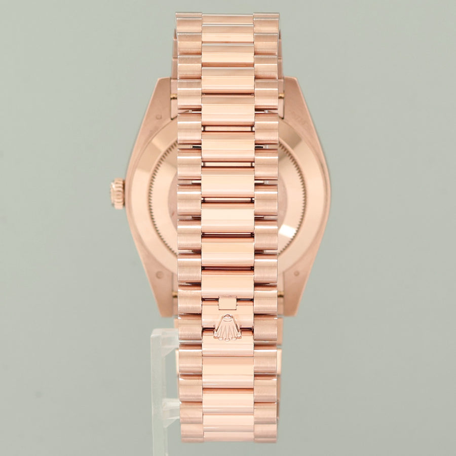 2026 NEW PAPERS Rolex President 40mm Rose Gold Green Ombre 228235 Watch Box