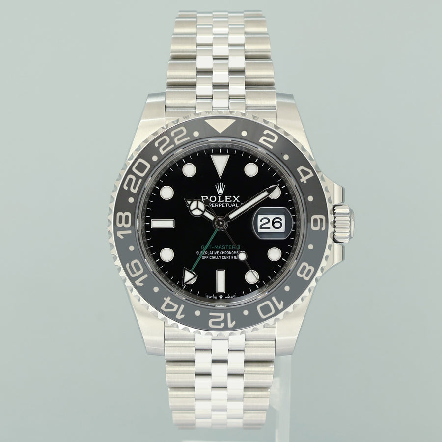 2025 MINT Rolex 126710GRNR GMT Master II Bruce Wayne Jubilee Watch