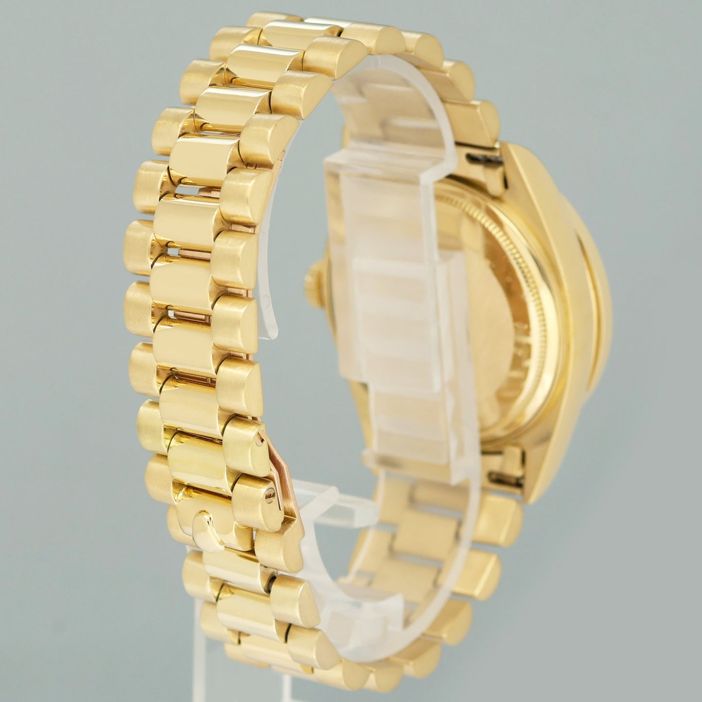 Rolex President Day-Date White Diamond 18038 Quickset Yellow Gold Watch Box