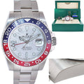 2023 NEW PAPERS Rolex GMT-Master II 126719 Pepsi METEORITE White Gold Watch Box