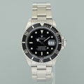 MINT 1996 Rolex Submariner Date Tritium 16610 Steel Black 40mm Oyster Watch Box