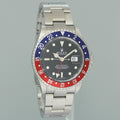 STICKERS 2002 NOS PAPERS Rolex GMT-Master II Pepsi Blue Red Steel 16710BLRO Watch