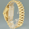 MINT Rolex 36mm President Day Date White Roman 18038 Quick Set Yellow Gold Watch Box
