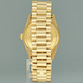 MINT Rolex 36mm President Day Date White Roman 18038 Quick Set Yellow Gold Watch Box